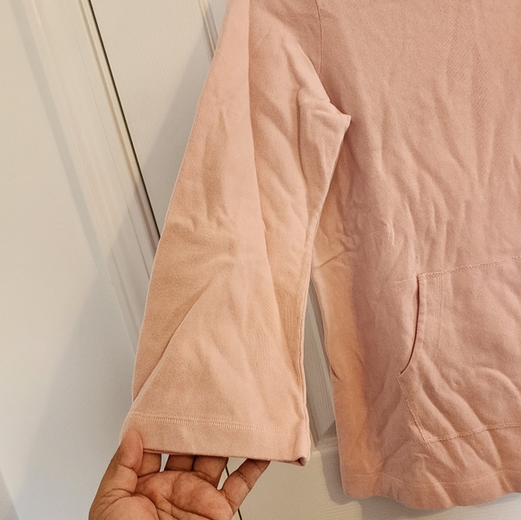 Women's Eileen fisher 3/4 sleeve blouse  with from pockets  light pink - Picture 3 of 10